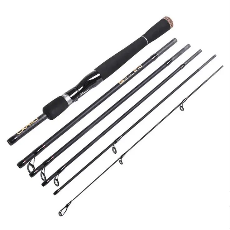 Specilize 2.1/2.4/2.7M 6-7 Bagian Multi Kontraksi Karbon Bertengger Teleskopik Berputar Casting Fishing Rod