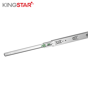 Kingstar-rodamiento de bolas de extensión completa, rieles deslizantes telescópicos de cajón, cierre suave, negro, gimnasio, galvanoplastia, cocina Gua - Product Image 5