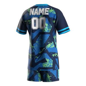 Ropa Deportiva para Hombre, Camiseta Deportiva de Cuello Redondo de Secado Rápido, Pantalones Cortos y Camiseta para Rugby, Diseño OEM - Product Image 4