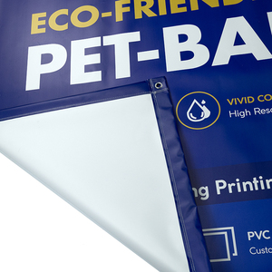 Bannière publicitaire personnalisée en PET écologique, résistante aux déchirures et aux plis, service d'impression, toile de fond pour événements, publicité extérieure et intérieure - Product Image 1