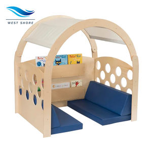 Tente d'Angle Montessori Cosy en Bois pour Enfants, Idéale pour la Lecture et le Jeu, Parfaite pour les Espaces d'Apprentissage en Crèche et Garderie - Product Image 2