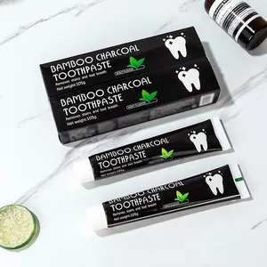 Wholesale Home Use 105g Teeth Whitening Organic Bamboo Charcoal Toothpaste Flouride-free
