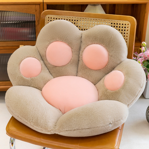 AIFEI grazioso cuscino per sedia da ufficio con zampa di gatto Ultra-morbido e felpato Tatami da pavimento con imbottitura in cotone PP - Product Image 5