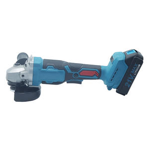 เครื่องเจียรมุมไร้สายสีน้ำเงิน 21V มอเตอร์ไร้แปรงถ่าน ใช้แบตเตอรี่ พร้อมกล่องเก็บ สำหรับงาน DIY เจียร ขัด ตัด - Product Image 2