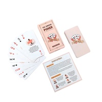 Cartes à jouer personnalisées 300gsm 350gsm noires avec noyau, qualité casino, impression de jeu de poker, lissage pour un mélange fluide, revêtement plastique, vente en gros