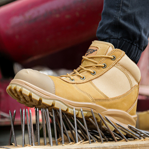 Botas <span class=keywords><strong>Zapatos</strong></span> de protección laboral con cremallera lateral Smash A prueba de pinchazos Antideslizante Botas de senderismo de trabajo resistentes al desgaste - Product Image 4
