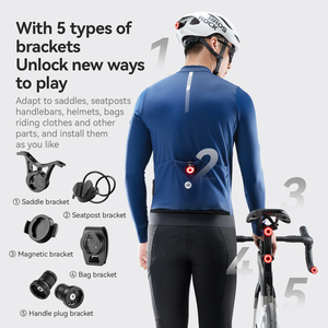 Luz Trasera Inteligente para Bicicleta Q1MAX, Luz de Freno para Ciclismo Nocturno, Sensor de Luz, Alimentada por Batería, Luz de Advertencia para Bicicleta de Montaña y Carretera - Product Image 5