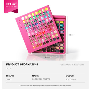 Juego de Esmalte de Uñas en Gel JTING 6 en 1, 80 Colores, Paleta de Gel Ombre, Sin HEMA/TPO, Gel Semipermanente para Arte de Uñas, para Salón de Uñas o Uso Personal - Product Image 6
