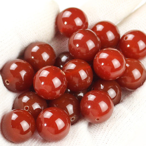 <b>Red</b> Agate Loose Beads 16mm Round Spacer Beads For <b>Bracelet</b> Making Stone Jewelry Accessories - Product Image 4
