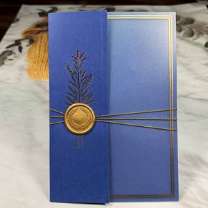 Cartes <span class=keywords><strong>d</strong></span>'<span class=keywords><strong>invitation</strong></span> en papier haut de gamme faites à la main, <span class=keywords><strong>d</strong></span>écorations de cartes PVC avec fleurs séchées, ventes transfrontalières - Product Image 2