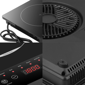 <span class=keywords><strong>Placa</strong></span> <span class=keywords><strong>de</strong></span> Inducción Portátil <span class=keywords><strong>de</strong></span> 1800W con un Solo Quemador, Cocina Eléctrica <span class=keywords><strong>de</strong></span> Sobremesa, 11 Modos <span class=keywords><strong>de</strong></span> Cocción, Pantalla Digital para el Hogar - Product Image 4