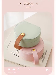 Sáng Tạo Xách Tay Túi Xách PU Đồ Trang Sức Du Lịch Hộp Vòng Cổ Nhẫn Bông Tai Đồ Trang Sức Tổ Chức Hộp - Product Image 4
