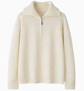 اصل جديد الخريف والشتاء خط جديد من الملابس فضفاضة وكسولة نمط سترة بولو الكشمير سترة - Product Image 1