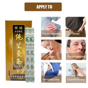 मोक्सा छड़ी मग्वॉर्ट एक्यूपंक्चर बिंदु चिकित्सा गर्म मोक्सीबुशन पैच डिटॉक्सिफिकेशन रोल चीनी जड़ी बूटी आर्टेमिसिया - Product Image 3