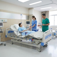 Nouveau produit phare : Lit médicalisé manuel à 3 fonctions et 3 manivelles pour patient