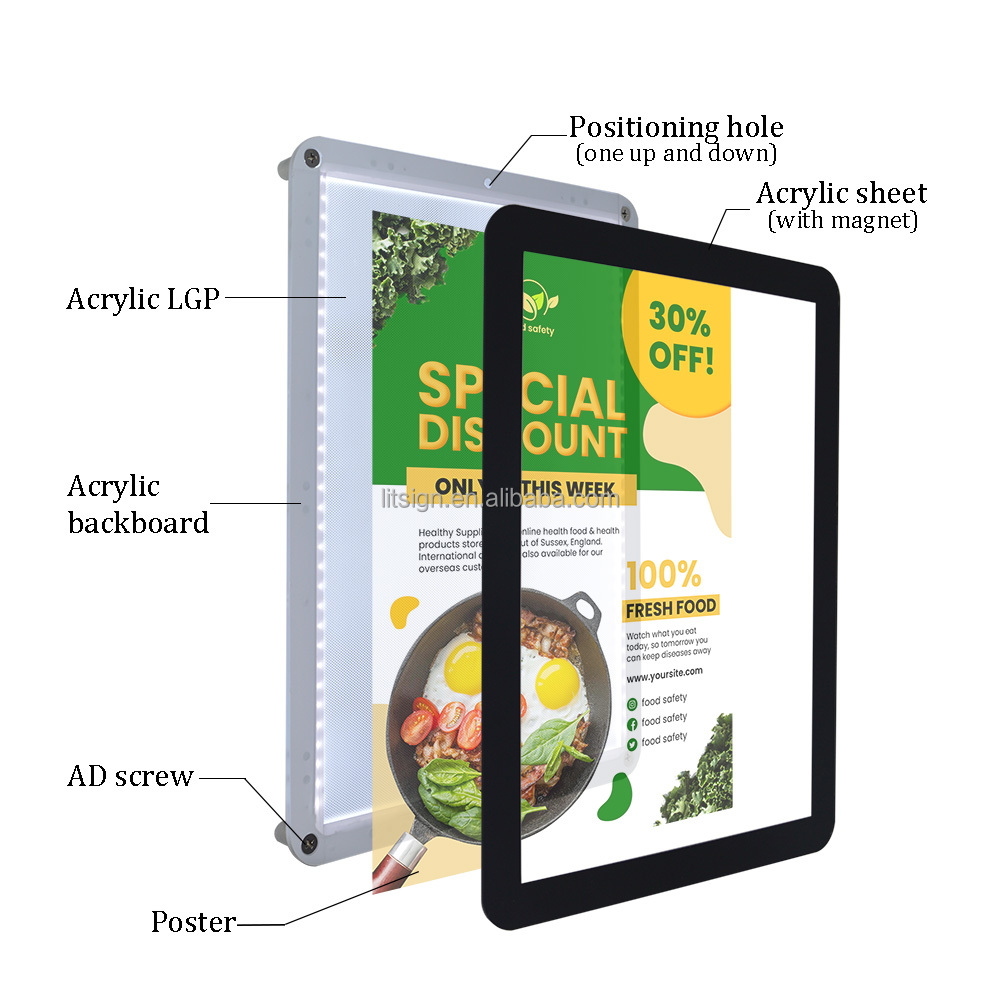 Illuminated LED Sign Board - Perfect for Restaurant Menus