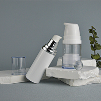 20ml 30ml fabrication de bouteille sans air en plastique sérum lotion pompe distributeur vide sans air visage peau bouteille