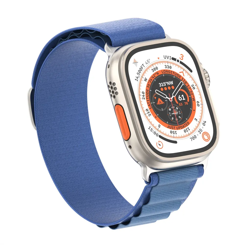 HOLDMI high quality best design alpine loop G hook nylon watch bracelet wrist nylon watch band for apple watch 8 for 44