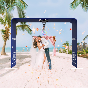 Photomaton 360° suspendu pour mariages, anniversaires, événements – Machine à selfies avec cadre métallique, compatible iPad et appareil photo, Wi-Fi intégré, télécommande - Product Image 1