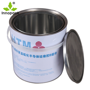 Usine 2L seau de peinture en métal avec poignée ronde vide boîte de conserve pour peinture personnalisable clair Quart boîtes de conserve - Product Image 3