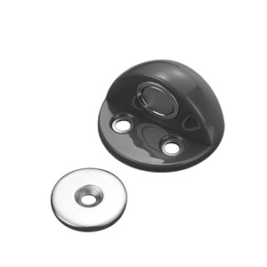 Butée de porte magnétique semi-circulaire en silicone en forme de tortue, à fixation au sol, avec vis et rondelles, pour usage domestique moderne - Product Image 2