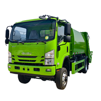 Camion à ordures compacteur Isuzu 4X2 15m³ à benne basculante, personnalisation pour le commerce extérieur