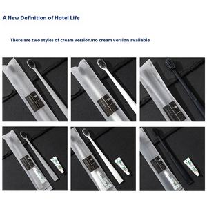 Ensemble brosse à dents et dentifrice à film <span class=keywords><strong>souple</strong></span> jetable deux-en-un vente en gros d'usine de plastique spécial hôtel avec LOGO personnalisé - Product Image 3