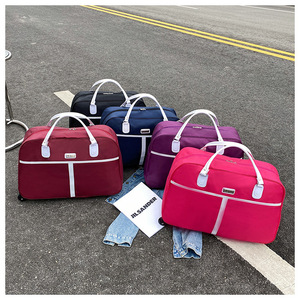 Customized Large Capacity Luxury Vintage <strong>Suitcase</strong> Travel Set Oxford Material <strong>Light</strong> Weight Fashionable Stylish Trolley Bags - Product Image 4