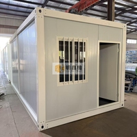Maison conteneur démontable à construction rapide, étanche et isolée, cabine modulaire pour hébergement temporaire en extérieur