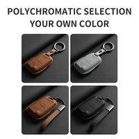 Funda para Llave de Coche para Vw Volkswagen T-roc Bora Cc Tayron Magotan, Funda de Cuero para Llave de Coche, Duradera, Antiarañazos, Protector