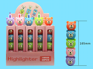 Petit quantité minimale de commande Stock vache chien ours design cadeaux créatifs 5 coloré mignon <span class=keywords><strong>kawaii</strong></span> <span class=keywords><strong>surligneur</strong></span> à empiler pour enfants étude <span class=keywords><strong>dessin</strong></span> stylo de marque - Product Image 4