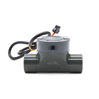 ZJPVC-DN15 Pengukur Aliran Cairan Efek Hall Output Pulsa DC24V OEM Penghitung Air Laundry Komersial Sensor Aliran Turbin 5-100L/mnt