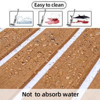 Plancher composite moderne imperméable antidérapant résistant à l'usure pour bateaux Installation par clic Mousse EVA Synthétique Faux teck marin
