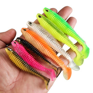 Set di <span class=keywords><strong>Esche</strong></span> Morbide da <span class=keywords><strong>Pesca</strong></span> da 6.5cm 8cm 11cm 8 Colori, Verme Morbido Oscillante con Coda a Paletta Swimbait Esca Artificiale per <span class=keywords><strong>Pesca</strong></span> <span class=keywords><strong>in</strong></span> <span class=keywords><strong>Mare</strong></span> - Product Image 4