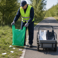 Sacs poubelles imprimés sur mesure en forme de t-shirt, sacs poubelles en plastique à poignées, sacs de courses, sacs à déchets avec poignées, fabricant d'usine pour cuisine