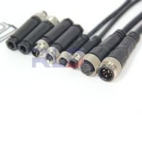 Chinesischer Hersteller Bestseller M12 M16 Kabel-Steckverbinder 2 3 4 5 6 7 8 Pin Rundsteckverbinder Wasserdicht LED-Licht Strom- und Datenadapter