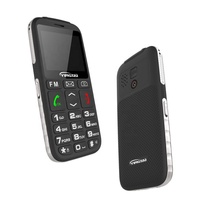 Venta al por mayor fácil de usar SOS botón grande 4G teléfonos celulares mayores con voz alta para el anciano
