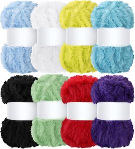 Coral Fleece Blended Yarn Ball Fluffy Towel <b>Scarf</b> DIY <b>Knitting</b> <b>Kit</b> Self-Woven Material Bag for Baby <b>Knitting</b> - Product Image 1
