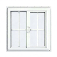 Ventana Corredera de PVC con Doble Vidrio, Aislamiento Acústico y Ahorro de Energía para Interiores, Diseño Impermeable
