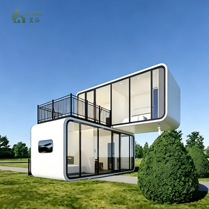 Casa Contenedor Prefabricada de Lujo, Cabaña Apple de Alta Gama, Casa Cápsula Apple Pequeña de 2 Dormitorios para Alojamiento Turístico - Product Image 1