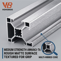 Rail modulaire en alliage d'aluminium pour charges lourdes avec support de plafond réglable pour une manutention précise des matériaux