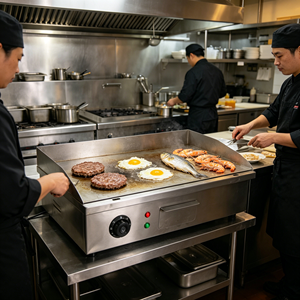 Commercial Stainless Steel Electric <b>Griddle</b> 2600W <b>Flat</b> <b>Top</b> Grill For Restaurant Kitchen Use - Product Image 3