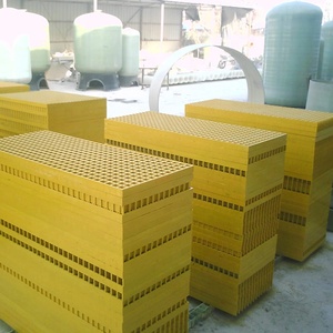 แผ่นพื้นตะแกรงไฟเบอร์กลาส FRP Pultruded สำหรับบันไดทางเดิน ป้องกันการลื่น - Product Image 6