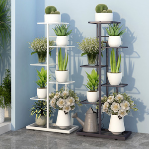 Indoor Wrought <b>Iron</b> Flower Stand 7 <b>9</b> Layer Multi-functional Plant Rack For Living Room Balcony Storage Shelf - Product Image 3