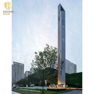 Road Side Street Publicidad Bill Board Wayfinding Señalización direccional Señalización independiente Pylon Signage - Product Image 1