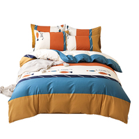 Vente en gros de draps de lit personnalisés en coton 100% - Ensemble de literie 4 pièces - Taille twin, taille queen, taille full - Super doux et luxueux