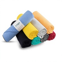 Mikrofaser Rutschfestes Yoga-Handtuch Fabrikverdicktes 360gsm Maschinenwaschbares Anpassbares Logo Schweißabsorbierend