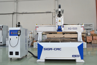 Router CNC para Madera de Alta Resistencia con 2 Años de Garantía, 1300x2500mm (4x8 pies), Motor Servo ATC de 9kW, Ranura en T y Mesa de Vacío