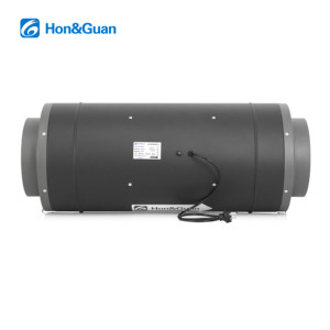 Ventilateur de gaine encastré silencieux Hon&Guan 8 pouces Eco-Watt à flux mixte, en plastique, 656 Pa, 100-240 V, moteur EC, <span class=keywords><strong>extracteur</strong></span> <span class=keywords><strong>d</strong></span>'<span class=keywords><strong>air</strong></span> avec crochet - Product Image 6