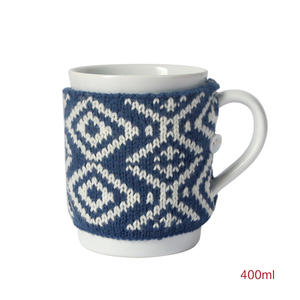 Лидер продаж, промо-керамическая Рождественская кружка с крышкой, Креативный Свитер, фарфоровый материал, кофейный подарок, индивидуальный логотип, аксессуар - Product Image 5